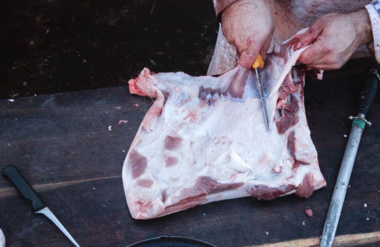 removing membrane silverskin from back of ribs