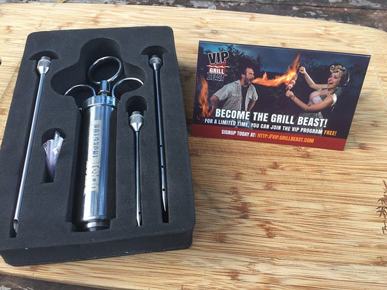 Grill Beast Stainless Steel Meat Injector Kit