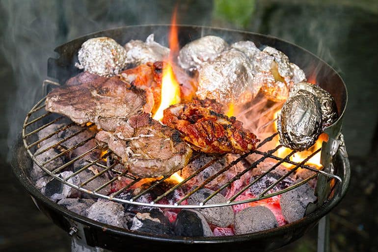 how to use a charcoal grill