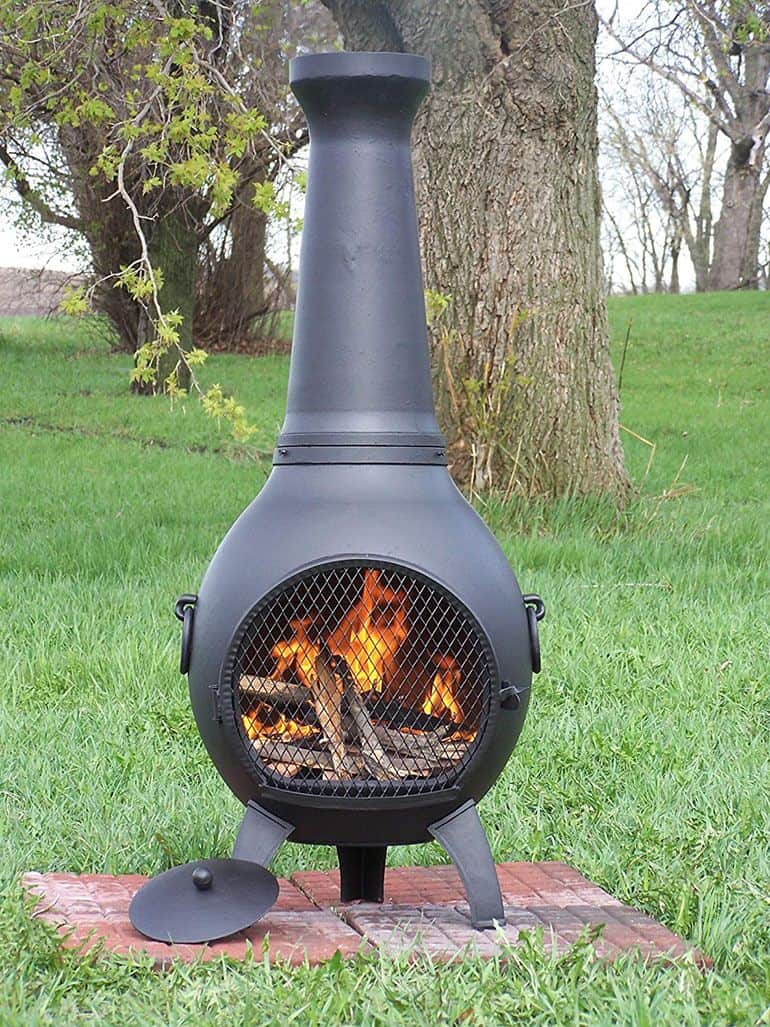 Blue Rooster Prairie Wood Burning Chiminea