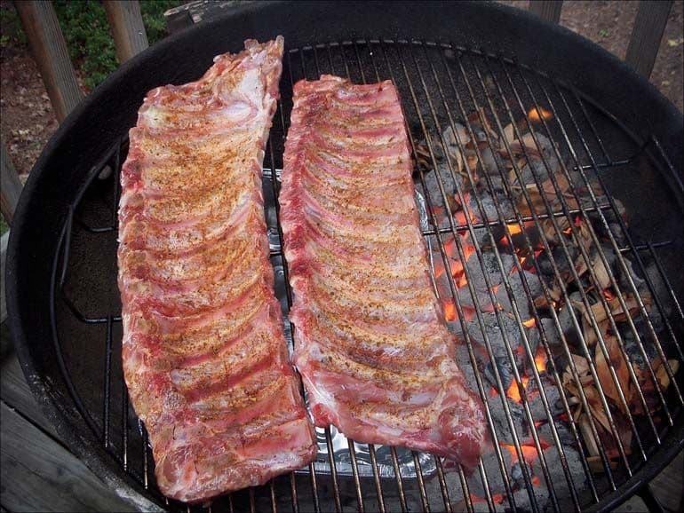baby back ribs on grill