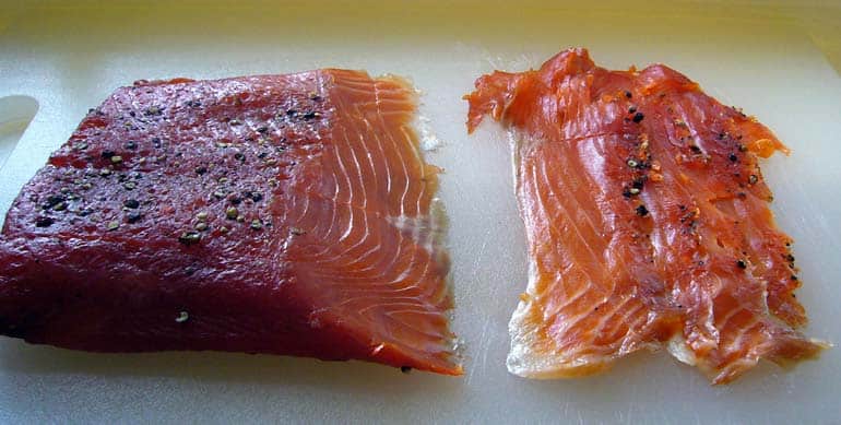 cured sockeye salmon