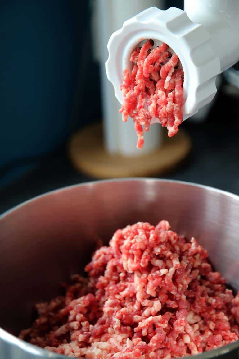 Ground Beef Mincer Do It Yourself Bowl Minced Meat
