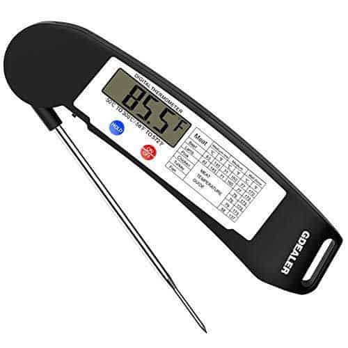 BBQube 5X Fast Response Food Temperature Probe, 6 length with inch  markings, point tip, for BBQube, iGrill Thermometers