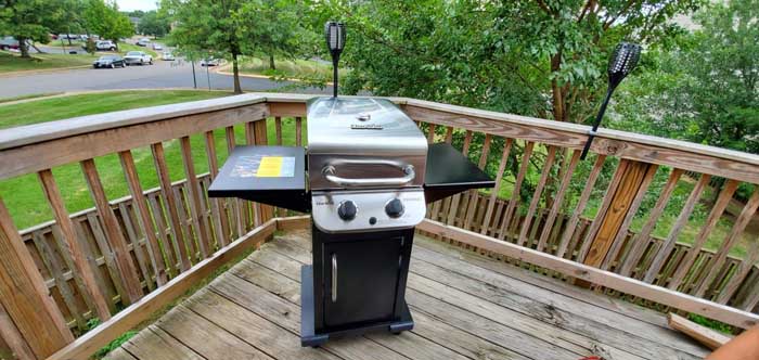 Char-Broil Professional Series 2200 S on patio