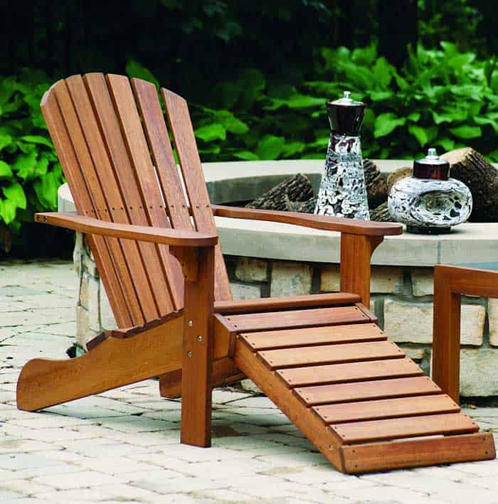 Outdoor Interiors Eucalyptus Adirondack Chair