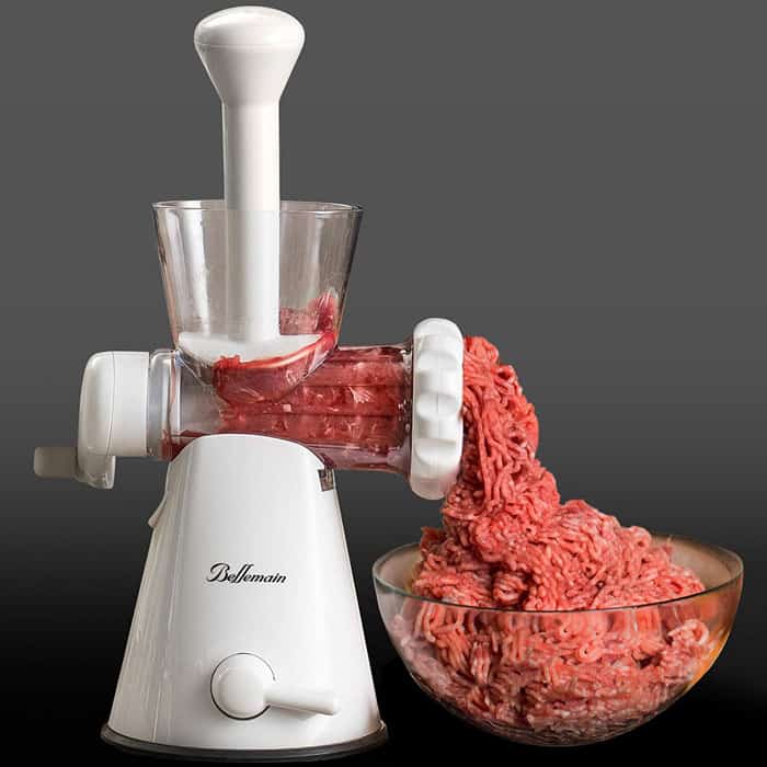 Hand Crank Manual Meat Grinder with Powerful Suction Base