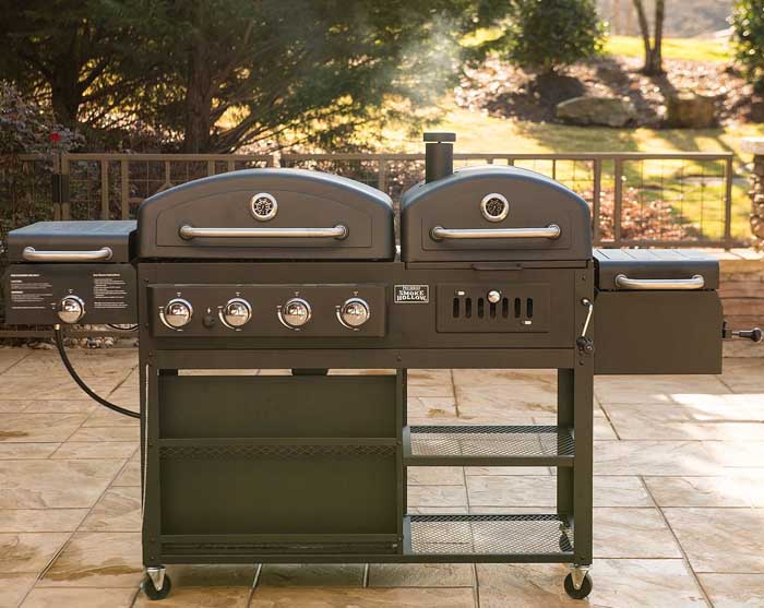 Weber charcoal and gas grill clearance combo