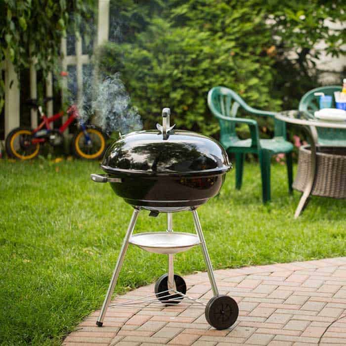 Weber portable outlet charcoal table