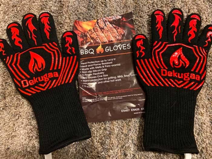 WEEDABEST BBQ Gloves for Smoker,Heat Resistant Oven Gloves Long Sleeve,Grill Gloves Heat Proof for Man 
