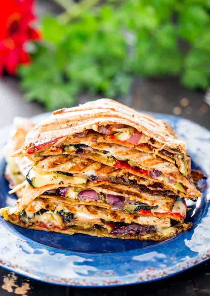 Grilled Vegetable Quesadillas