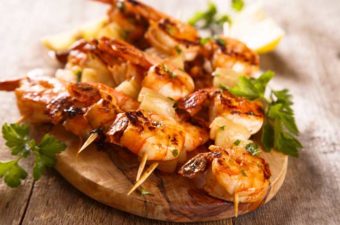 Smoked Shrimp Skewers - TheOnlineGrill.com