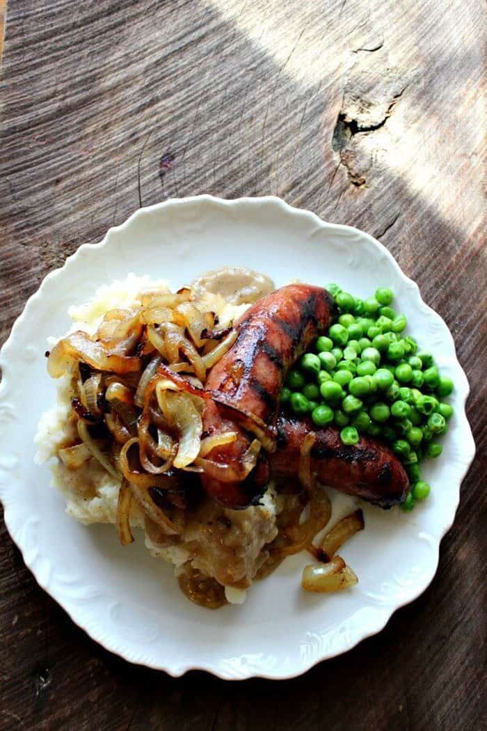 Grilled Bangers and Mash