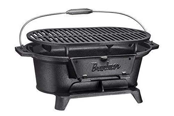 Bruntmor Hibachi-Style Portable Cast Iron Grill