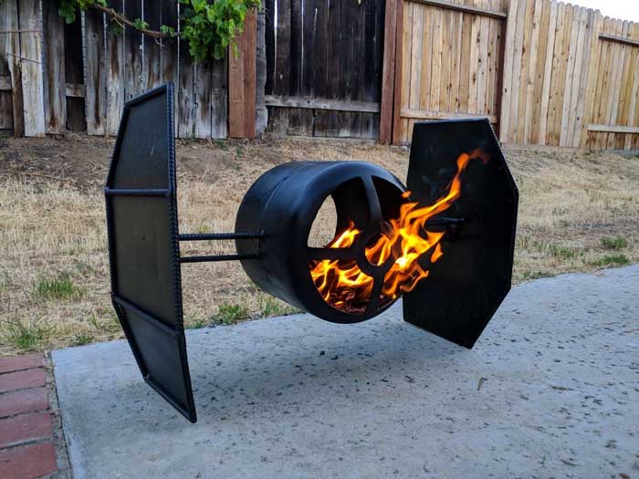 This Tie Fighter BBQ Grill Belongs In Every Stars Wars Lovers Backyard