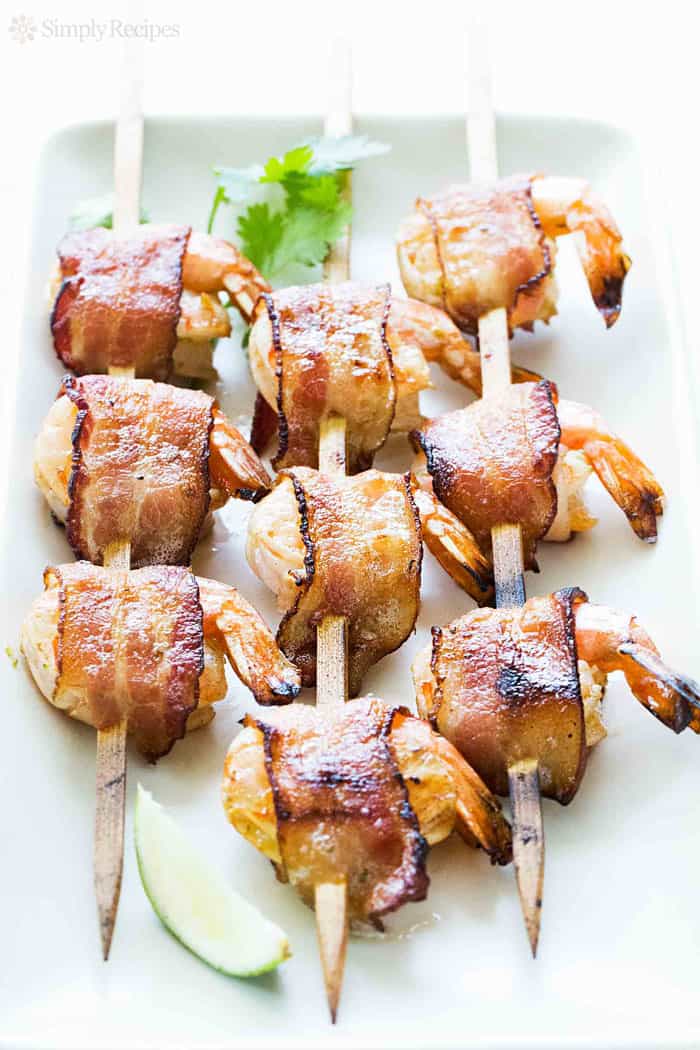 Bacon-wrapped shrimp