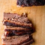 smoked beef brisket barbecue