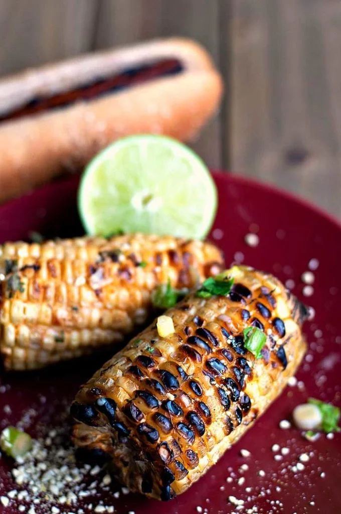 Grilled Mexican street corn