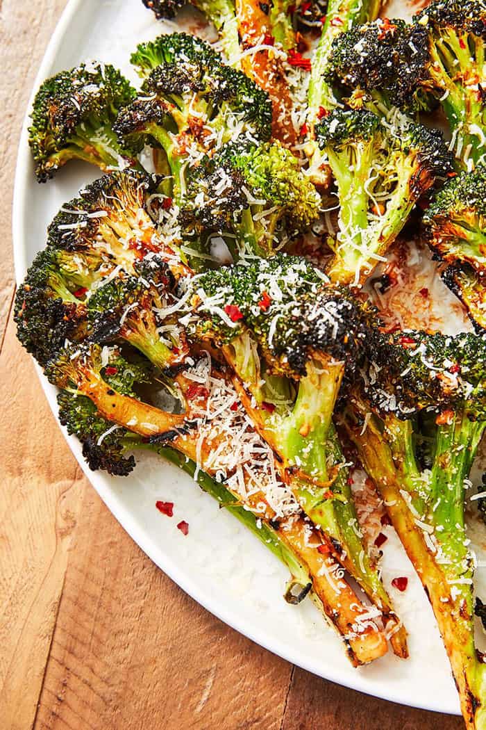 Spicy Grilled Broccoli