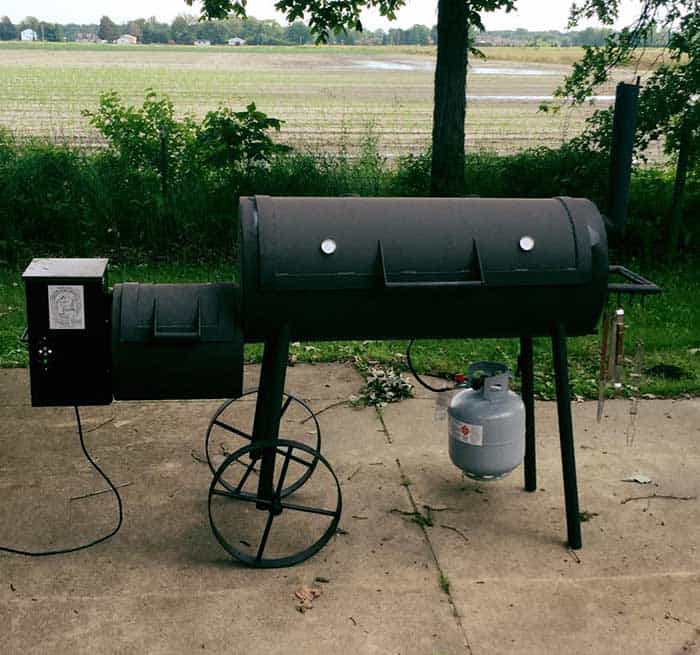 Homemade bbq hotsell smoker parts