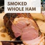 how to smoke a raw ham