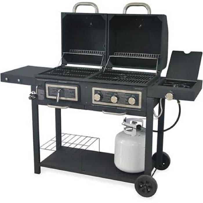 Backyard Grill 3-Burner Gas Charcoal Hybrid