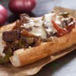Grilled Philly Cheese Steak Sandwich Recipe