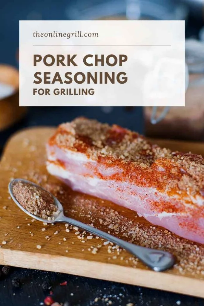seasoning rubbed on pork chop pinterest