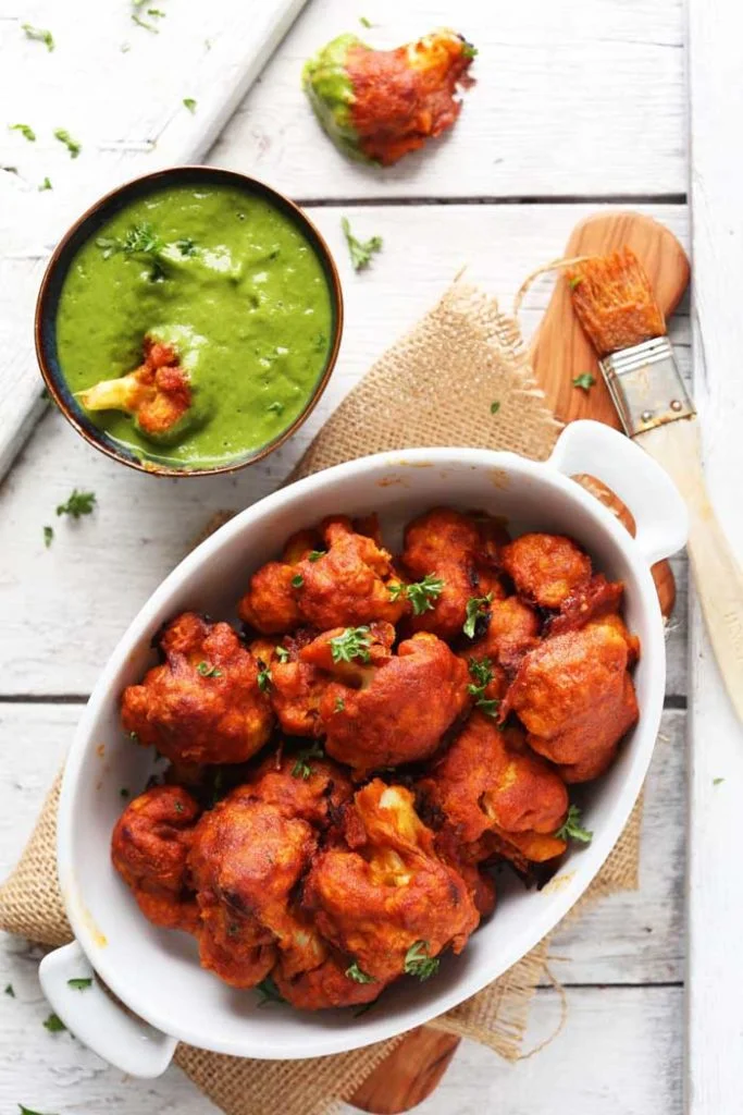 Spicy Red Curry Cauliflower “Wings”