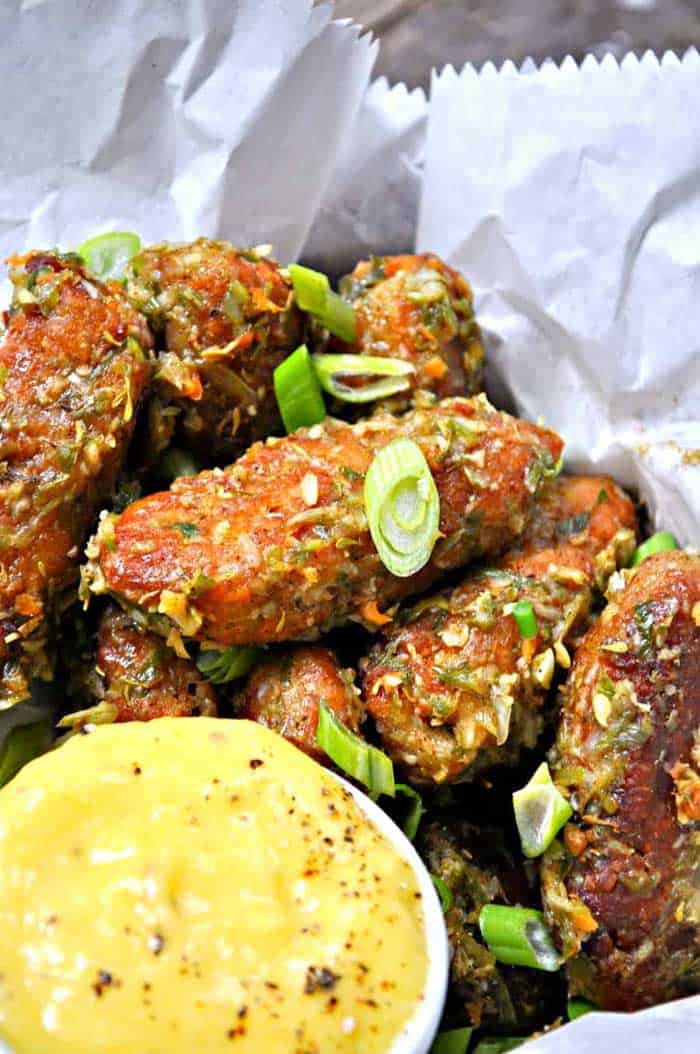 Vegan Jerk Chickpea Wings.