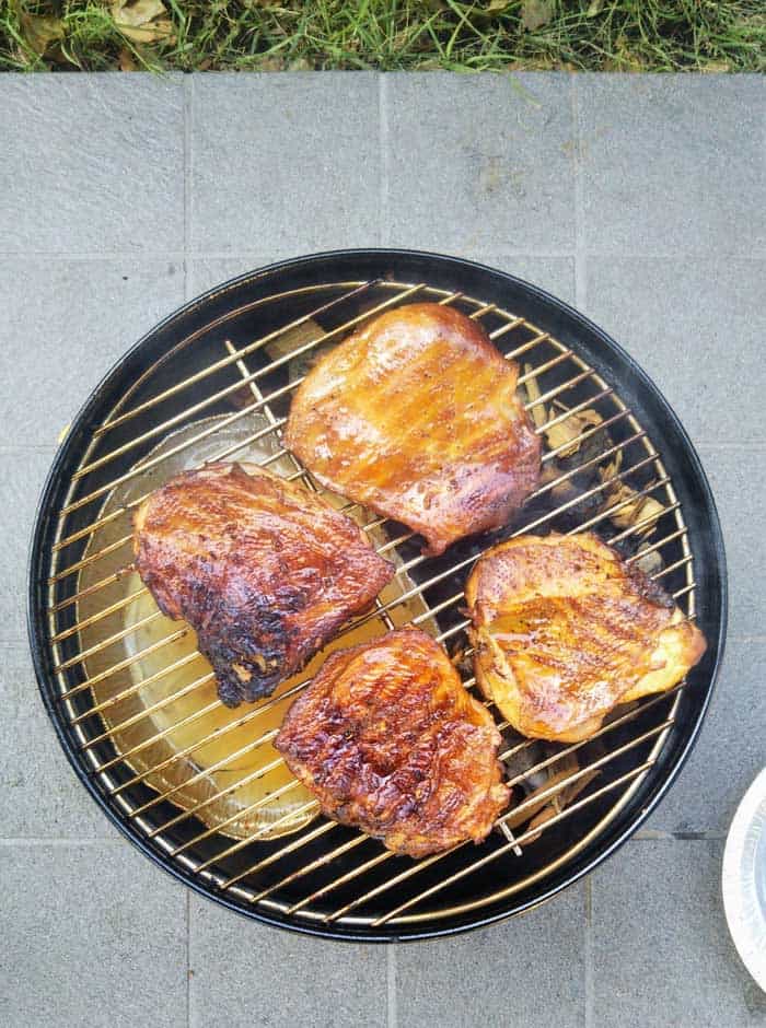 water pan in charcoal grill