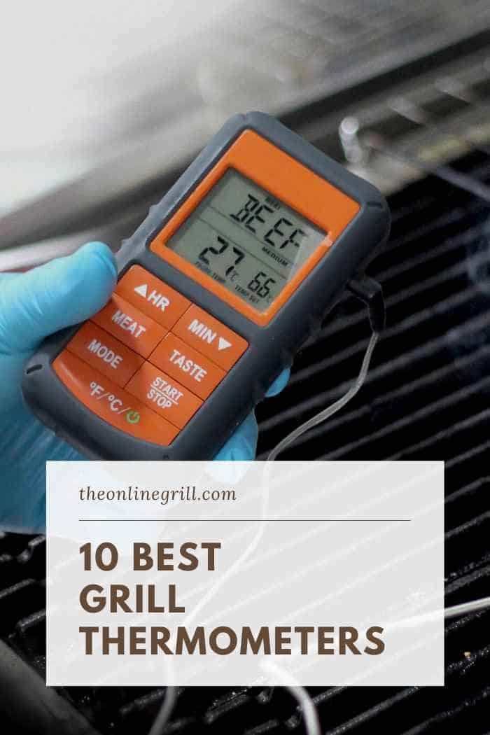 Grill top clearance thermometer