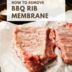 How to remove membrane from ribs