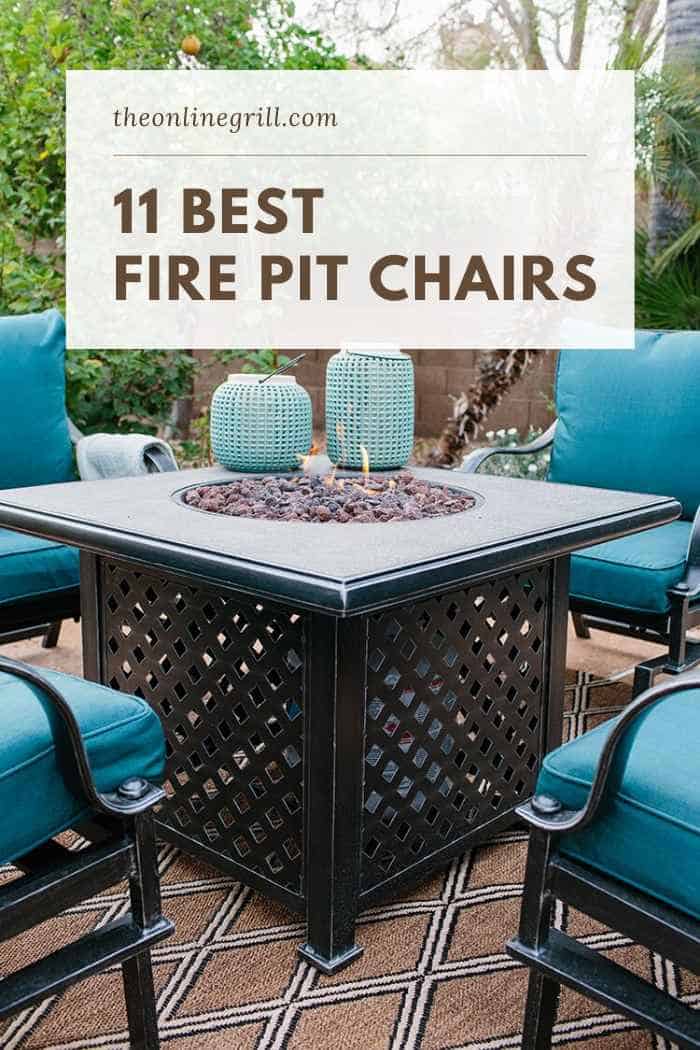 11 Best Fire Pit Chairs Of 2021, Outdoor Propane Fire Pit With Chairs