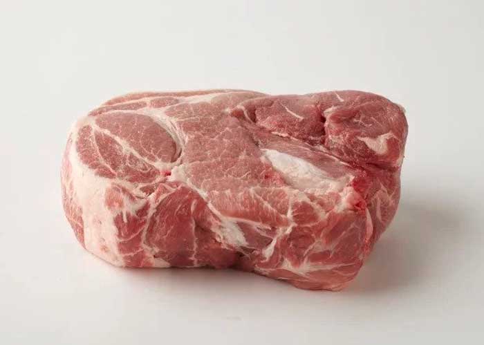 raw pork butt shoulder