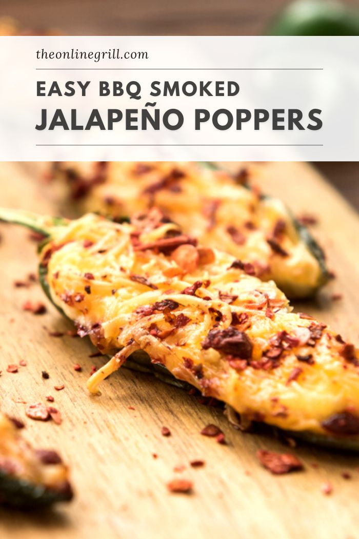 BBQ Smoked Jalapeño Poppers Bacon Cheese