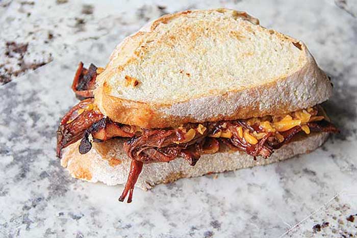 Brisket and Bacon Grilled Cheese Sandwich Recipe