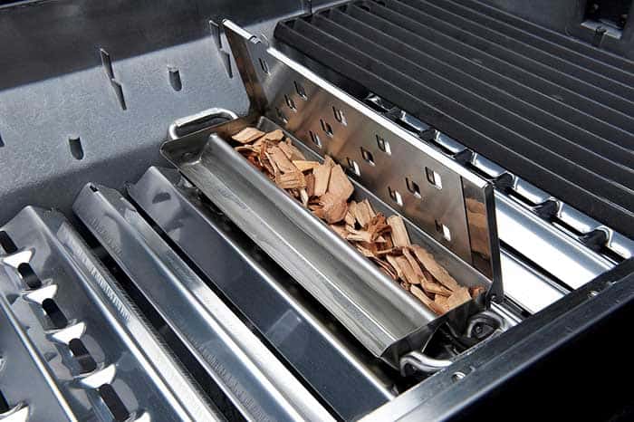 Bbq Smoker Box With Tongs, Wood Chip Smoker Box, Bbq Tongs