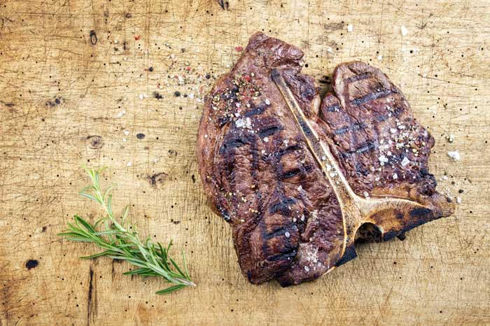 Dry Aged Barbecue T-Bone Steak