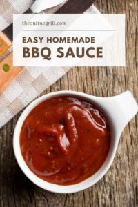 Easy Homemade BBQ Sauce Pinterest