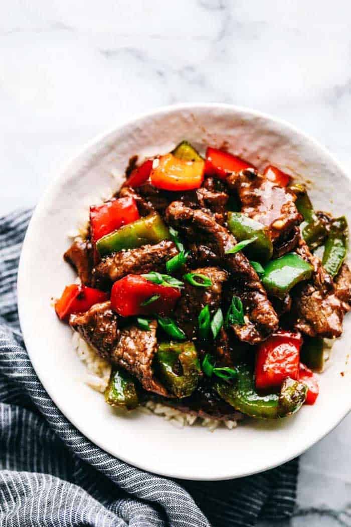 pepper steak stir fry