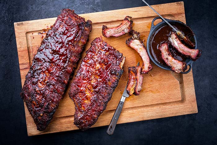 barbecue pork spare loin ribs st louis cut