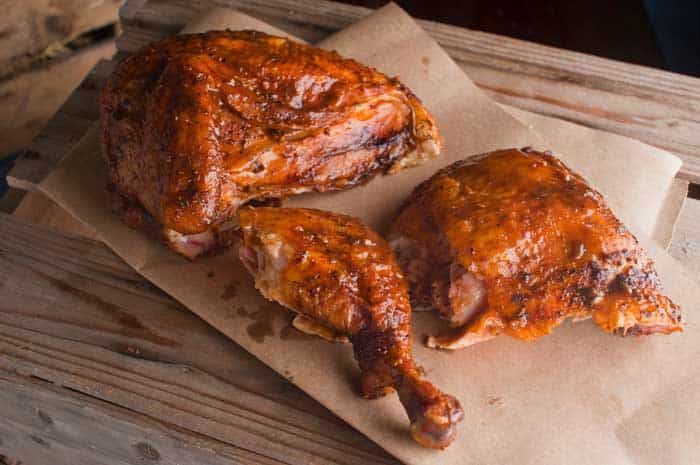 barbecue electric smoked chicken