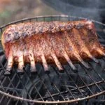barbecue smoked lamb rack