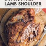 barbecue smoked lamb shoulder