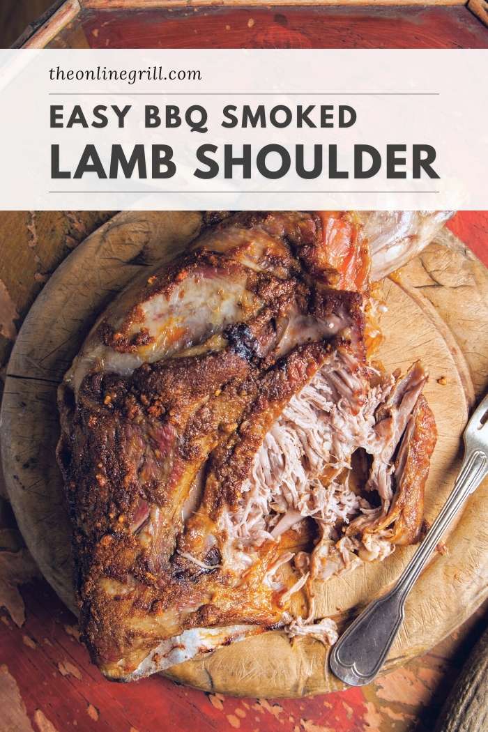 barbecue smoked lamb shoulder