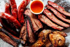 barbecue smoked meat platter