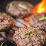 bbq flame grilled burger