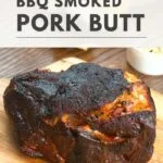 bbq smoked pork butt recipe