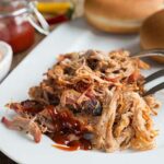 bbq smoked pulled pork plate